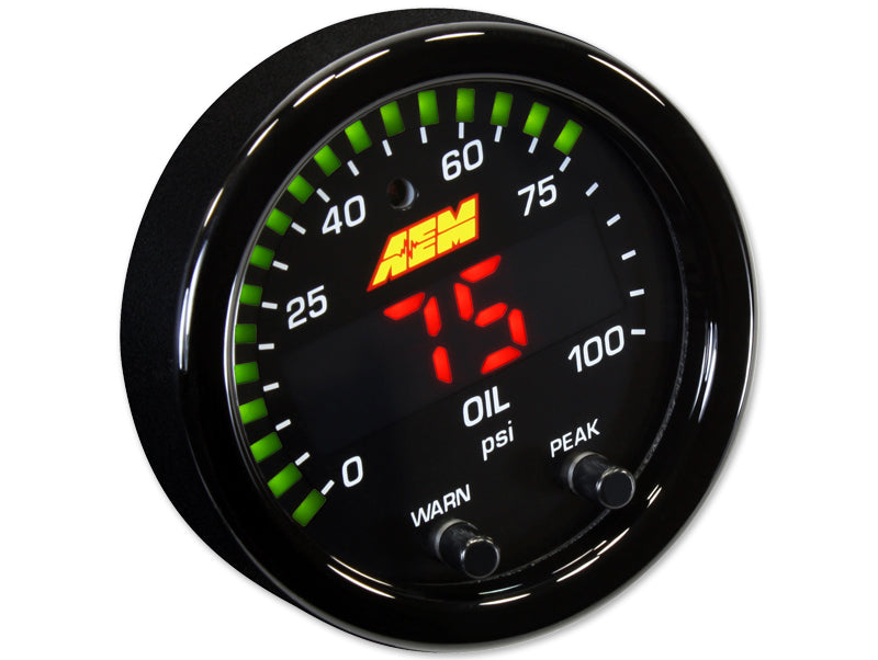 AEM X-Series Oil/Fuel Pressure 0-100PSI