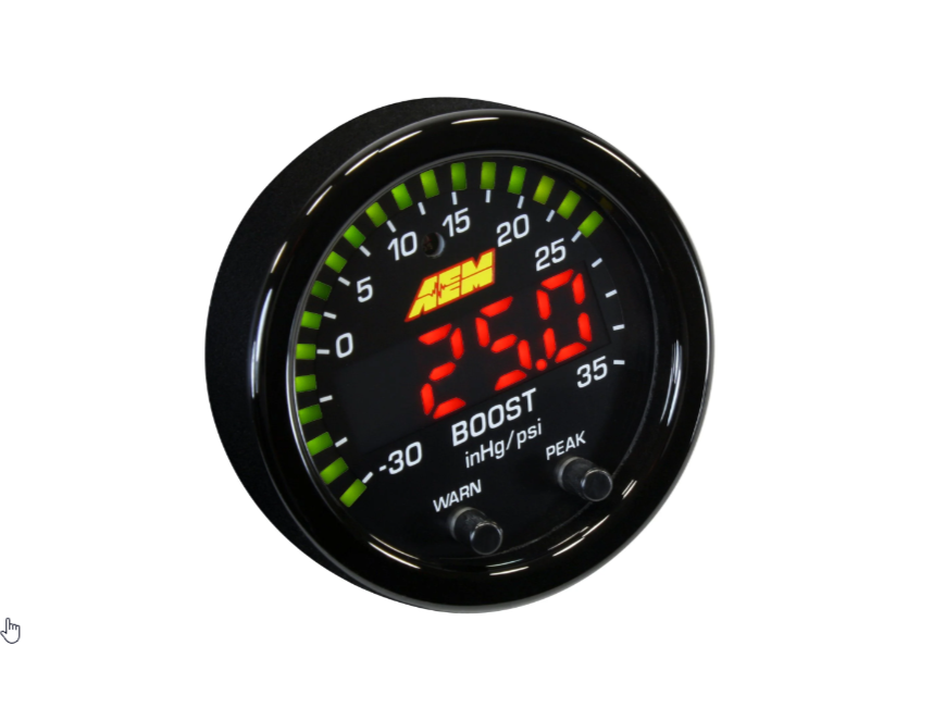 AEM X-Series Digital Boost Gauge - 35psi / 2.5bar