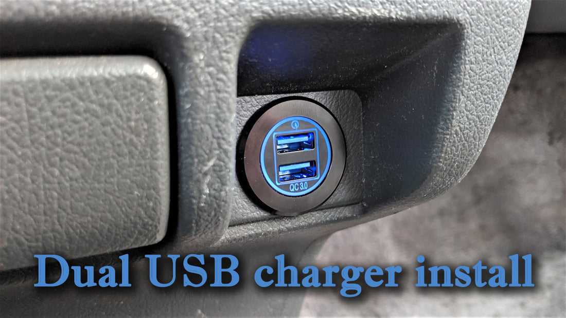 How to install a Dual USB charger into an EF