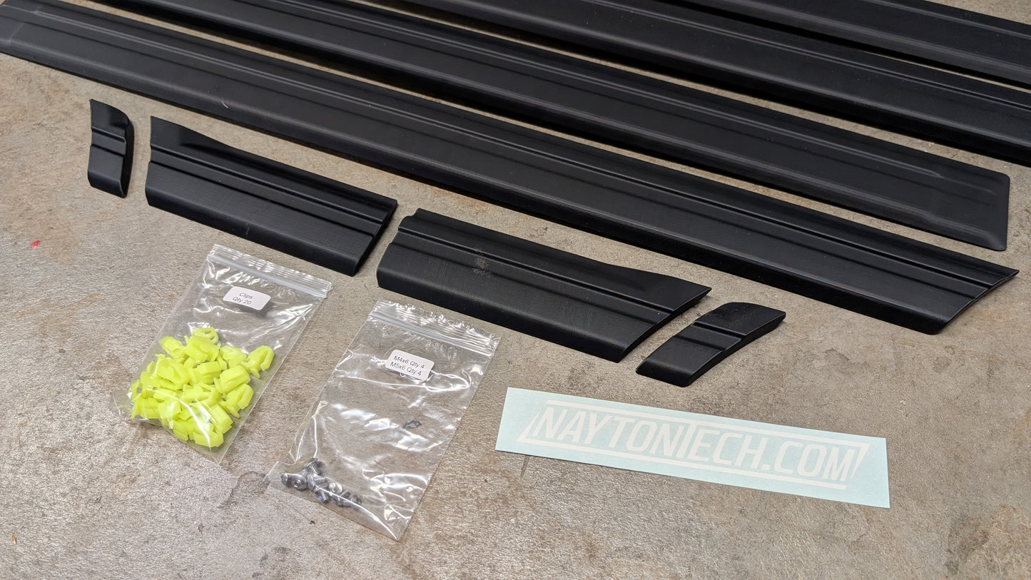 90-91 Civic Sedan Door Moldings