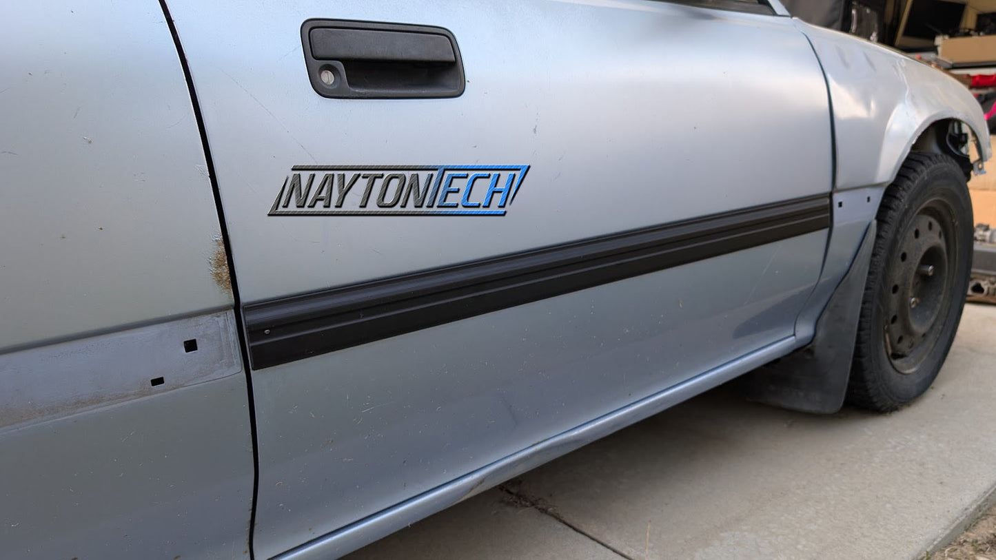 88-89 Civic Sedan Door Moldings