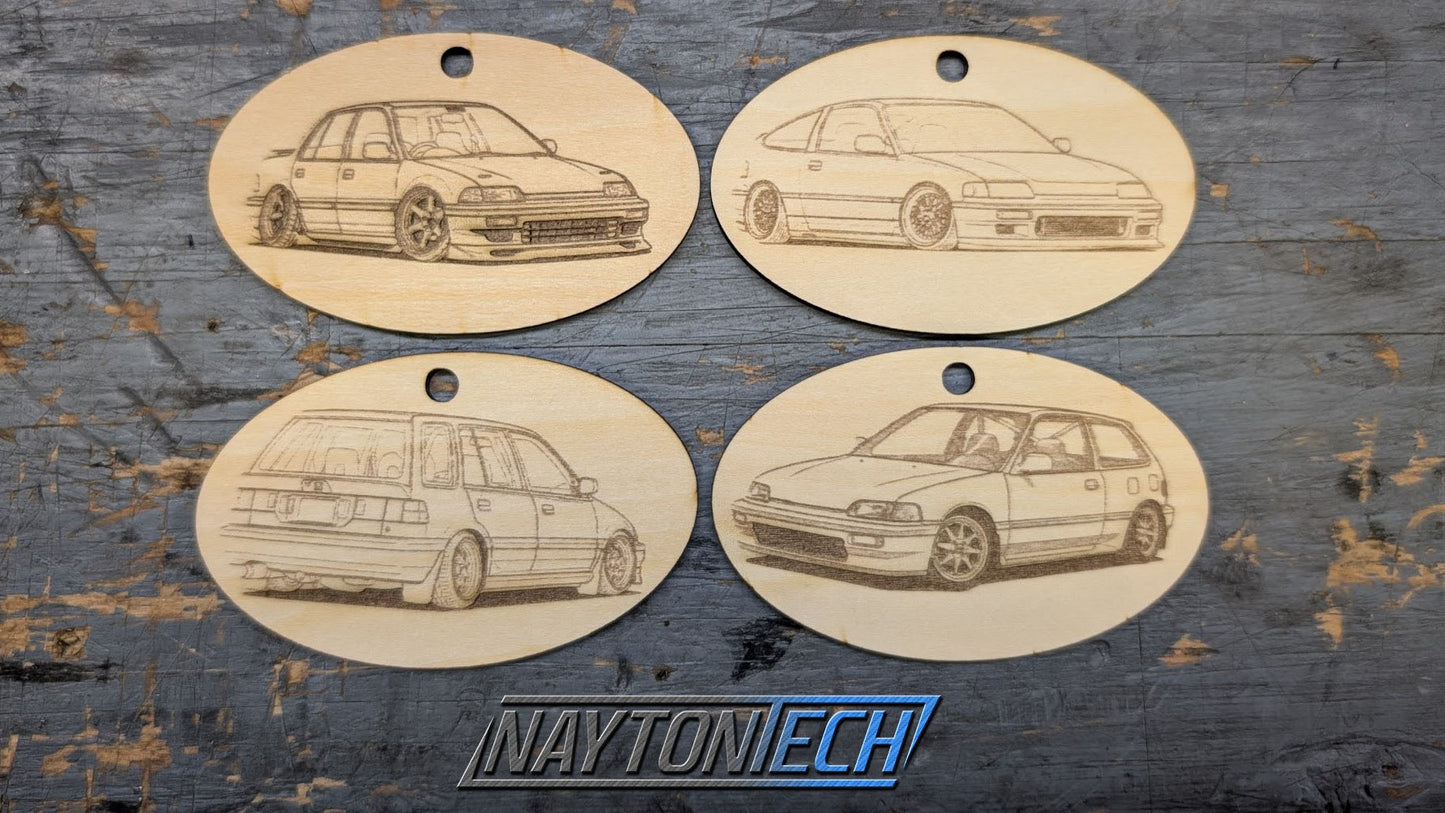 EF Family Christmas Tree Ornaments